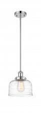  916-1S-PC-G713 - Bell - 1 Light - 8 inch - Polished Chrome - Mini Pendant