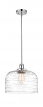  916-1S-PC-G713-L - Bell - 1 Light - 12 inch - Polished Chrome - Mini Pendant