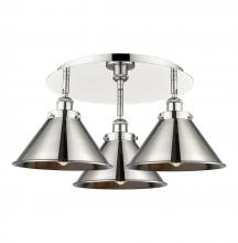  916-3C-PN-M10-PN - Ballston Urban - 3 Light - 20 inch - Polished Nickel - Flush Mount