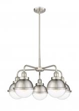  916-5CR-SN-HFS-62-SN - Ballston Urban - 5 Light - 26 inch - Satin Nickel - Chandelier