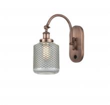  918-1W-AC-G262 - Stanton - 1 Light - 6 inch - Antique Copper - Sconce