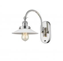  918-1W-PN-G1 - Halophane - 1 Light - 9 inch - Polished Nickel - Sconce