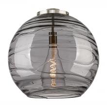  G1213-18SM - Deco Swirl 18" Light Smoke Glass