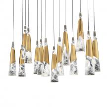  PD-44414L-AB - Kilt Multilight Pendant Light