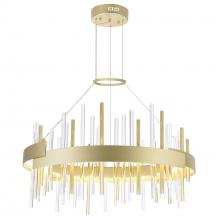  1245P26-602 - Millipede 26 in LED Satin Gold Chandelier