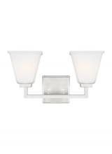  4413702EN3-962 - Ellis Harper transitional 2-light indoor dimmable bath vanity wall sconce in brushed nickel silver f