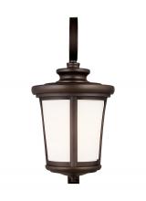  8719301EN3-71 - Eddington modern 1-light LED outdoor exterior large wall lantern sconce in antique bronze finish wit