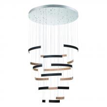  43902-019 - Verdura 1 Light Chandelier in Black + Brown