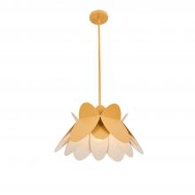  517055WY - Flor 18 In Harvest Yellow Pendant