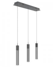  HF1900-3-GL-CH-SNW - The Original Glacier Snow Avenue Collection Chrome 3 Light Pendant Fixture