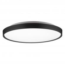  FM43522-BK-5CCT - Brunswick 22-in Black LED Flush Mount