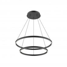  CH87832-BK - Cerchio 32-in Black LED Chandeliers