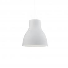  494224-WH - Cradle 24-in White 1 Light Pendant