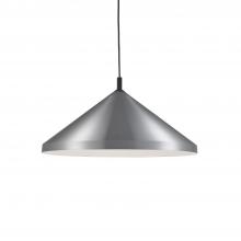  493126-BN/BK - Dorothy 26-in Brushed Nickel With Black Detail 1 Light Pendant