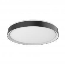  FM43920-BK/WH-5CCT - Essex 20-in Black/White LED Flush Mount