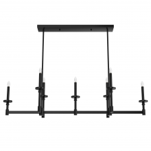  19056 - Hunter Briargrove Matte Black 7 Light Large Chandelier Ceiling Light Fixture