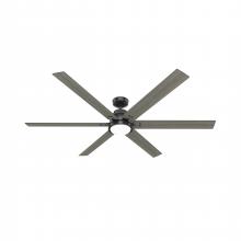  51950 - Hunter 72 inch Gravity Wi-Fi ENERGY STAR® Matte Black Ceiling Fan with LED Light Kit