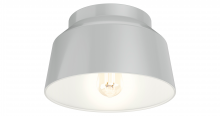  19022 - Hunter Cranbrook Dove Grey 1 Light Medium Flush Mount Ceiling Light Fixture