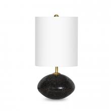  13-1631 - Regina Andrew Nyx Travertine Mini Lamp (Black)