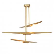  16-1081NB - Regina Andrew Concorde Chandelier (Natural Brass