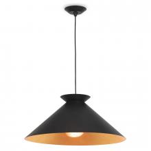  16-1429BLK - Regina Andrew Viggo Pendant Large (Black and Gol