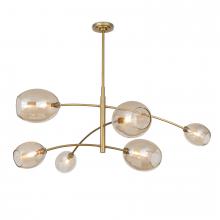  16-1512NB-CHAM - Regina Andrew Artemis Chandelier (Natural Brass