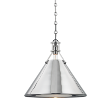  MDS952-PN - 1 LIGHT LARGE PENDANT