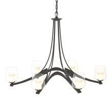  104116-SKT-10-ZU0291 - Oval Ribbon 6 Arm Chandelier