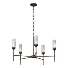  105060-SKT-05-CR - Luma 5 Arm Chandelier