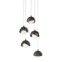  131125-SKT-LONG-89-14-GG0711 - Brooklyn 5-Light Double Shade Pendant