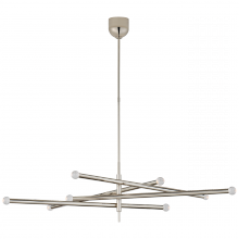  KW 5589PN-CG - Rousseau Grande Eight Light Articulating Chandelier