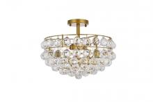  1107F16BR - Savannah 16 Inch Flush Mount in Brass