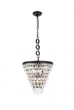  1219D18BK/RC - Nordic 5 Lights Black Pendant