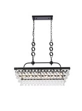  1219G32BK - Nordic 32 Inch Rectangle Pendant in Black