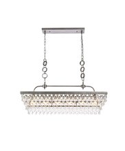  1219G40AS - Nordic 40 Inch Rectangle Pendant in Antique Silver