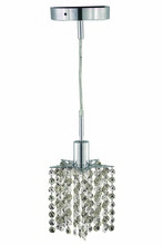  1281D-R-P-CL/SS - Mini 1 light Chrome Pendant