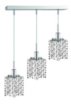  1283D-O-P-CL/SA - Mini 3 light Chrome Pendant