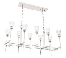  1552D40PN - Soiree 10 light polished Nickel Pendant