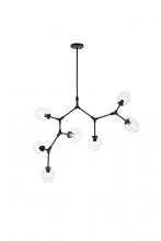  1712G57BK - Cavoli 7 Lights Black Chandelier