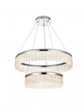  2060G24C - Rune 24 Inch Adjustable LED Chandelier in Chrome