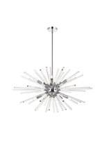  2502D32C - Sienna 32 Inch Crystal Rod Pendant in Chrome