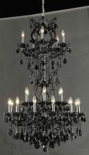  2800D30SB/SS - Maria Theresa 25 light Black Chandelier