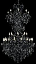  2800D36SB/SS - Maria Theresa 34 light Black Chandelier