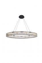  3503D36BK - Monroe 36 Inch LED Oval Single Pendant in Black