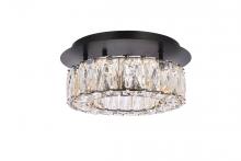  3503F12BK - Monroe 12 Inch LED Single Flush Mount in Black