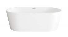  BT30167GW-PCH - 67 inch Bathtub in Glossy White with Chrome Trim