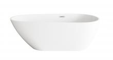  BT30267GW-PCH - 67 inch Bathtub in Glossy White with Chrome Trim