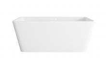  BT30659GW-WHT - 59 inch Bathtub in Glossy White with Polished White Trim