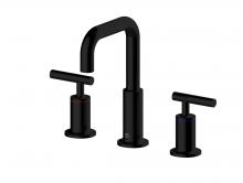  FAV-1010MBK - Tobias 8 Inch Widespread Double Handle Bathroom Faucet in Matte Black