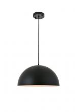  LD4025D16BK - Forte 1 Light Black Pendant